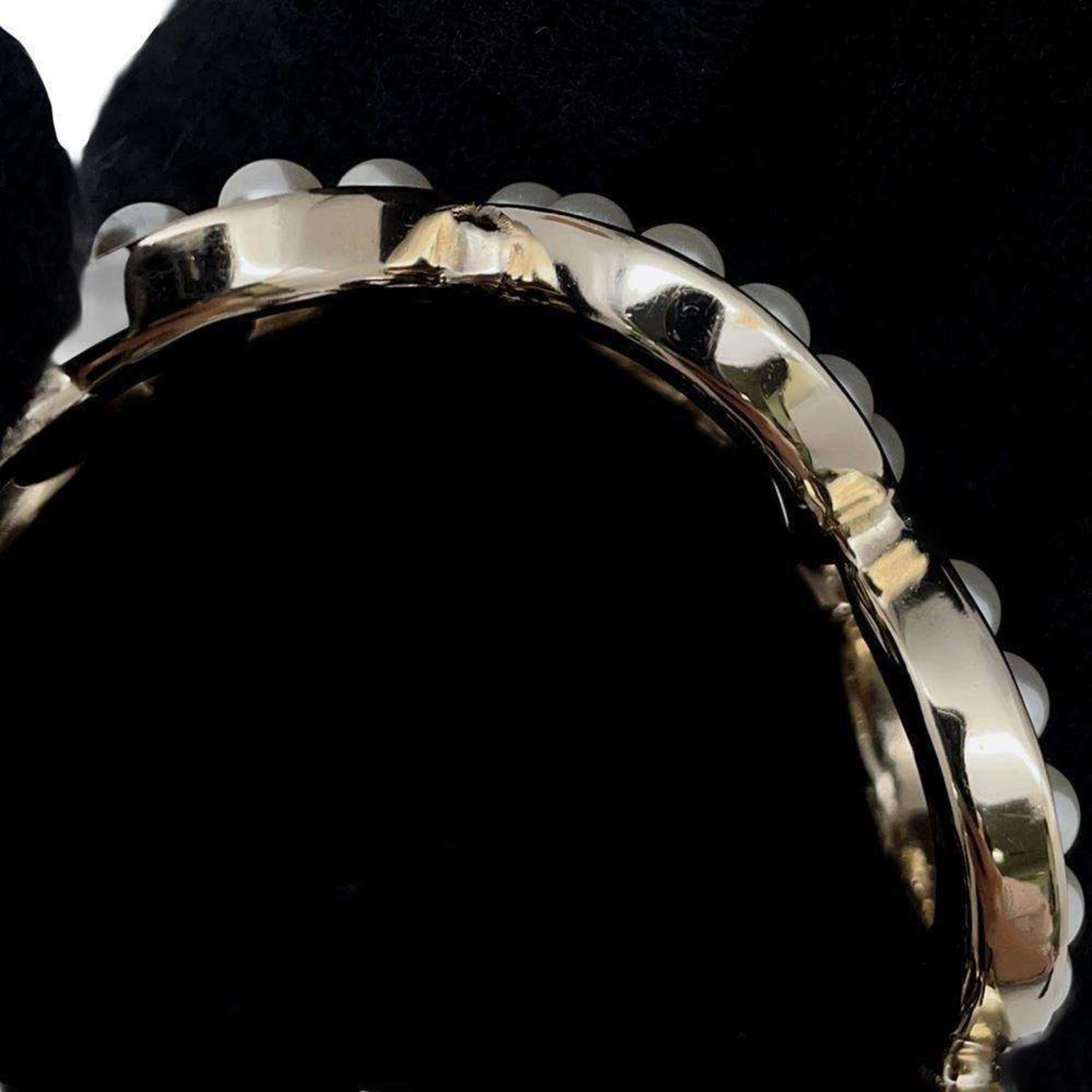 Chanel bangle Coco motif fake pearl size S B21 P CHANEL bracelet