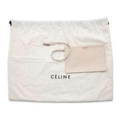 Celine Tote Bag Made in Small Canvas Leather 18608 CELINE Handbag White