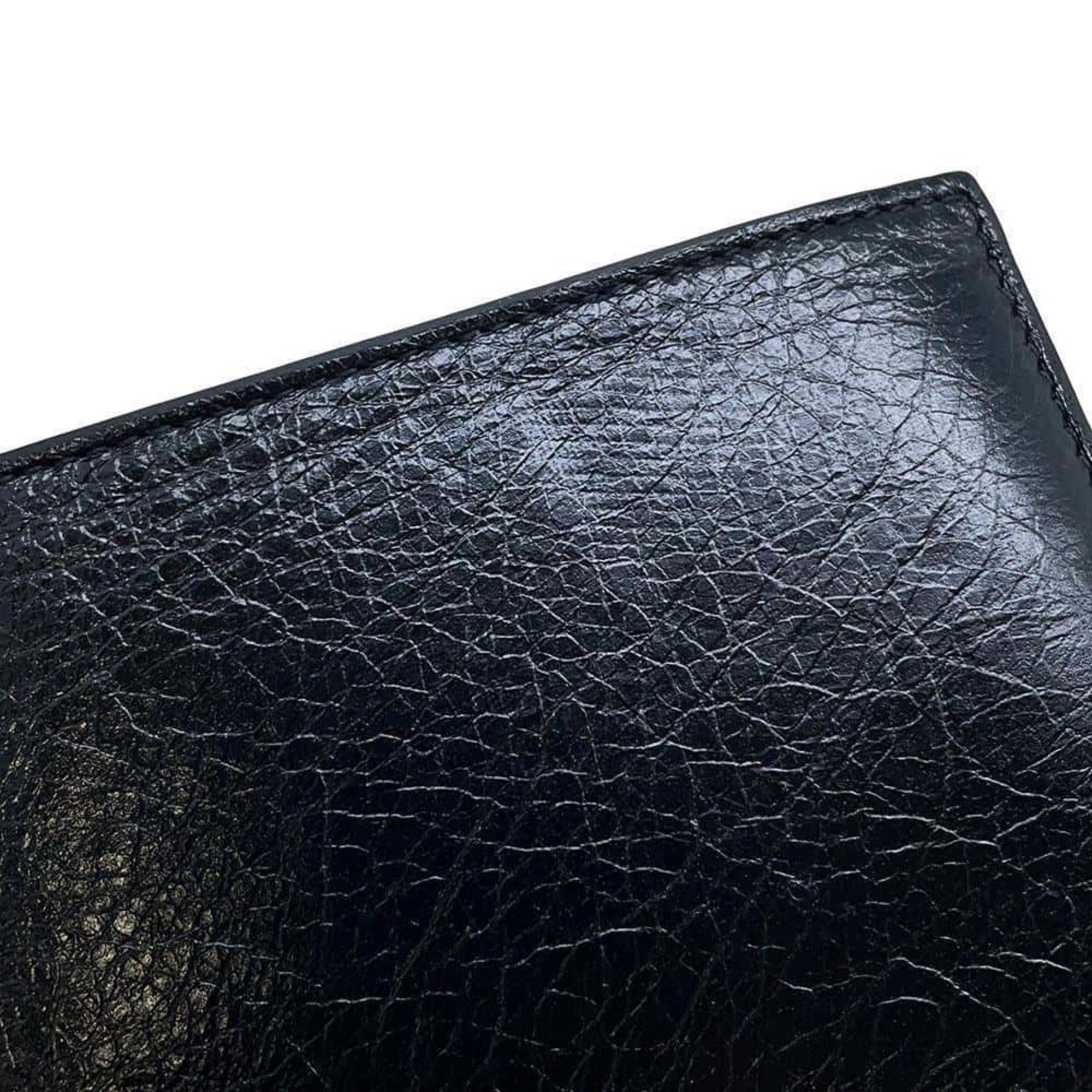 Balenciaga Bi-fold Wallet BB Leather 779971 BALENCIAGA Black