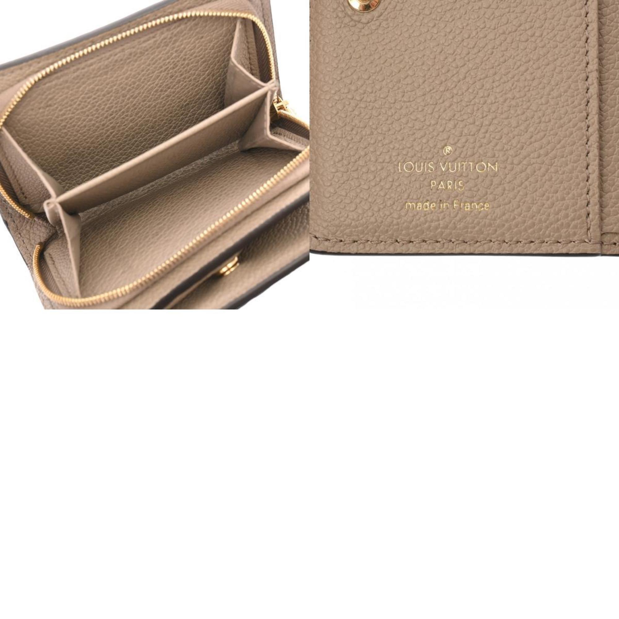 LOUIS VUITTON Louis Vuitton Monogram Empreinte Portefeuille Qu Tourterelle M80152 Women's Bi-fold Wallet