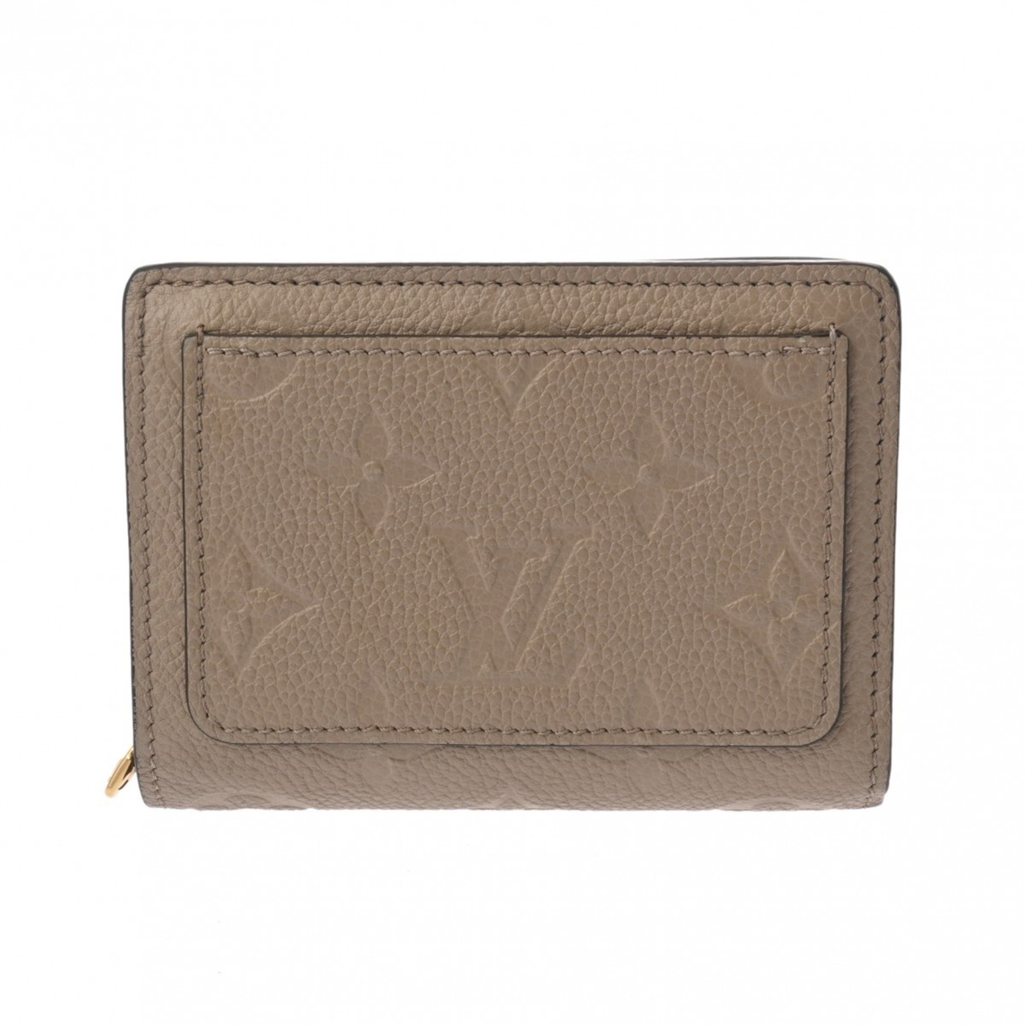 LOUIS VUITTON Louis Vuitton Monogram Empreinte Portefeuille Qu Tourterelle M80152 Women's Bi-fold Wallet