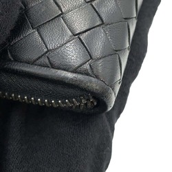 Bottega Veneta Long Wallet Intrecciato Zip Around 114076 BOTTEGA VENETA Black