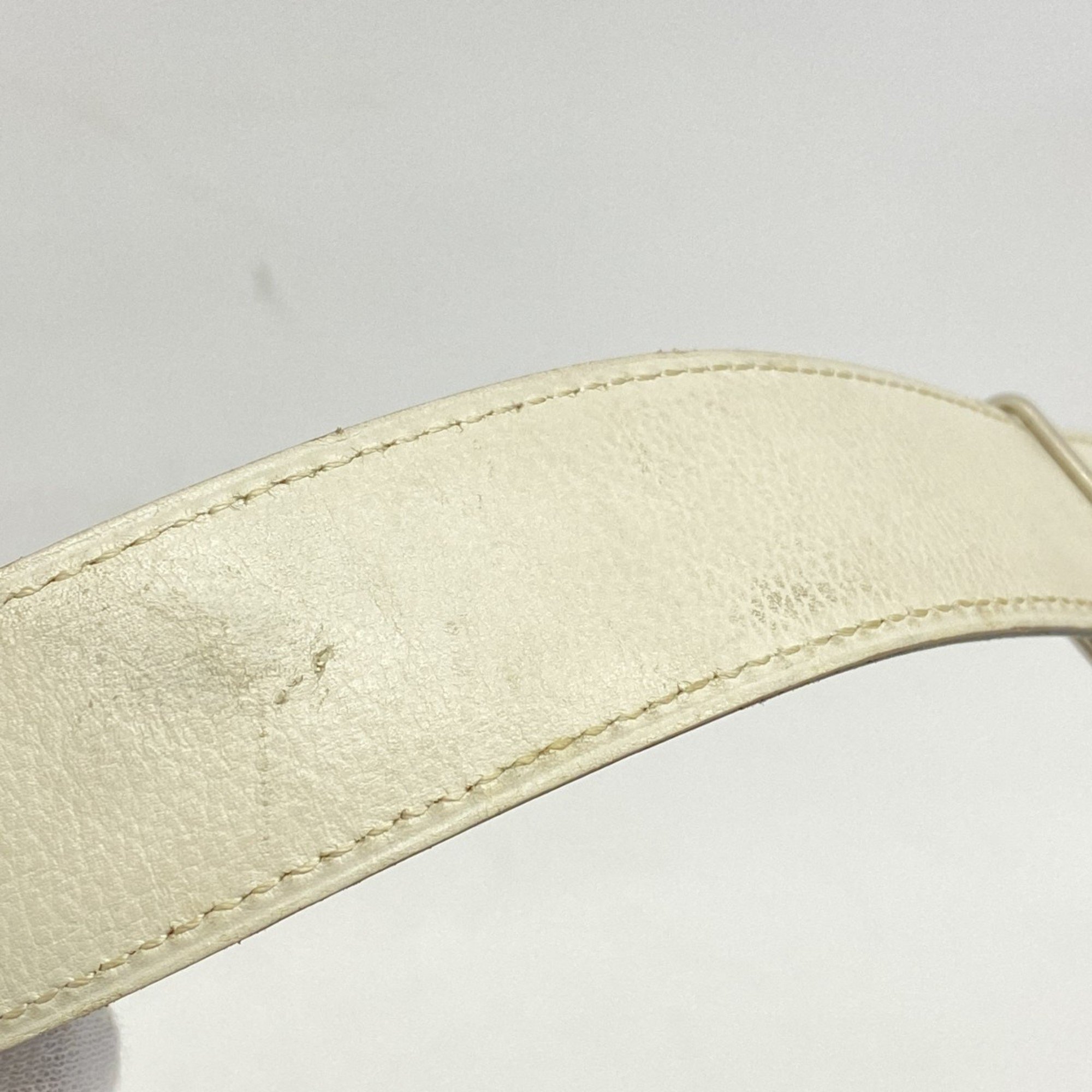 Hermes Belt Constance Cushvel Navy White A Stamp Ladies