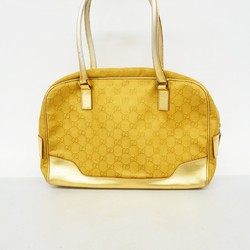 Gucci Handbag GG Canvas 002 1115 Gold Women's