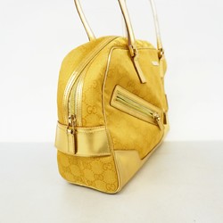 Gucci Handbag GG Canvas 002 1115 Gold Women's