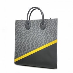 Fendi Tote Bag Zucca Black Grey Yellow Men's