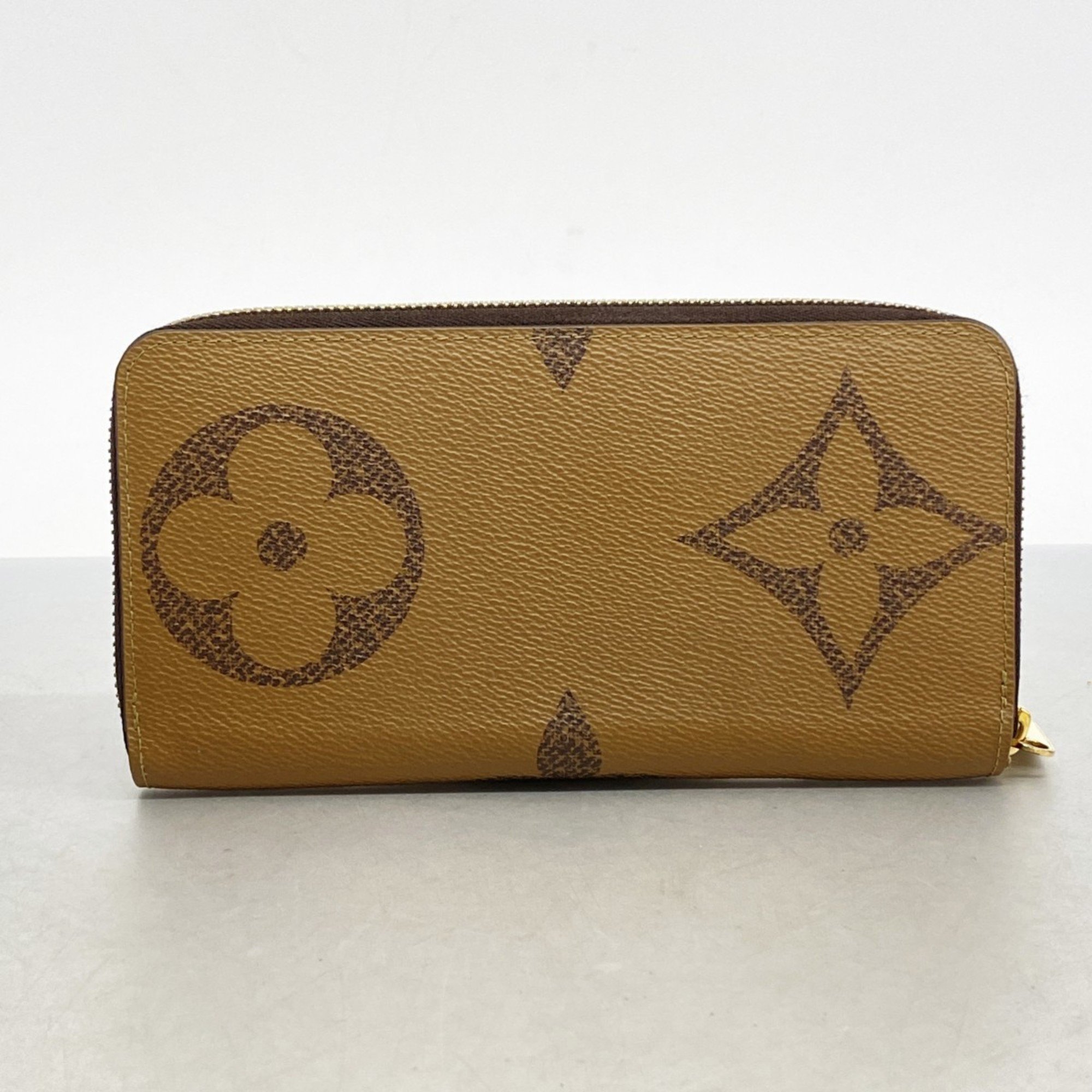 Louis Vuitton Long Wallet Monogram Giant Zippy M69353 Brown Ladies