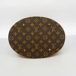 Louis Vuitton Tote Bag Monogram Bucket GM M42236 Brown Women's