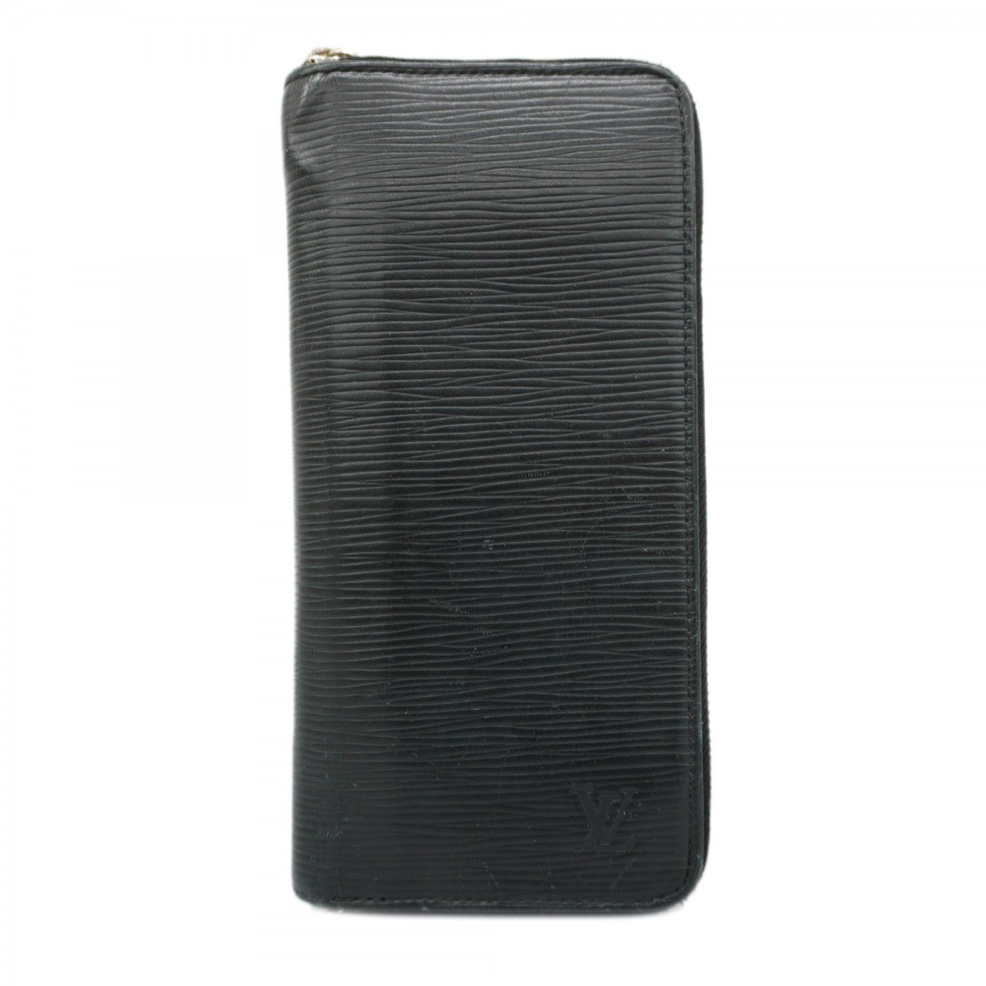 Louis Vuitton Long Wallet Epi Zippy Vertical M60965 Noir Men's