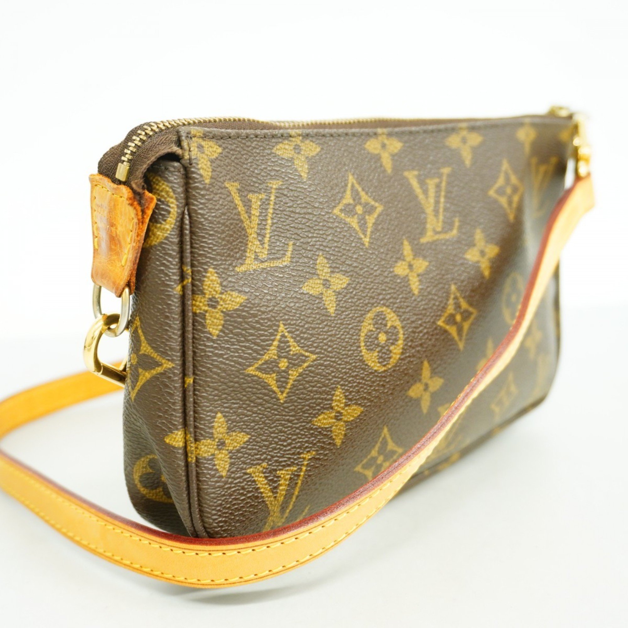 Louis Vuitton Shoulder Bag Monogram Pochette Accessoires M51980 Brown Women's