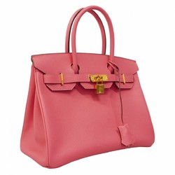 Hermes handbag Birkin 30 Verso special order Veau Epsom Rose Extreme Azalee A stamped ladies