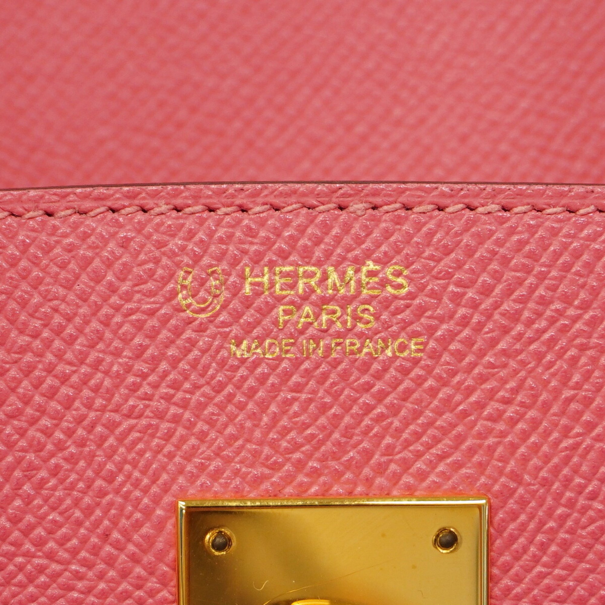 Hermes handbag Birkin 30 Verso special order Veau Epsom Rose Extreme Azalee A stamped ladies