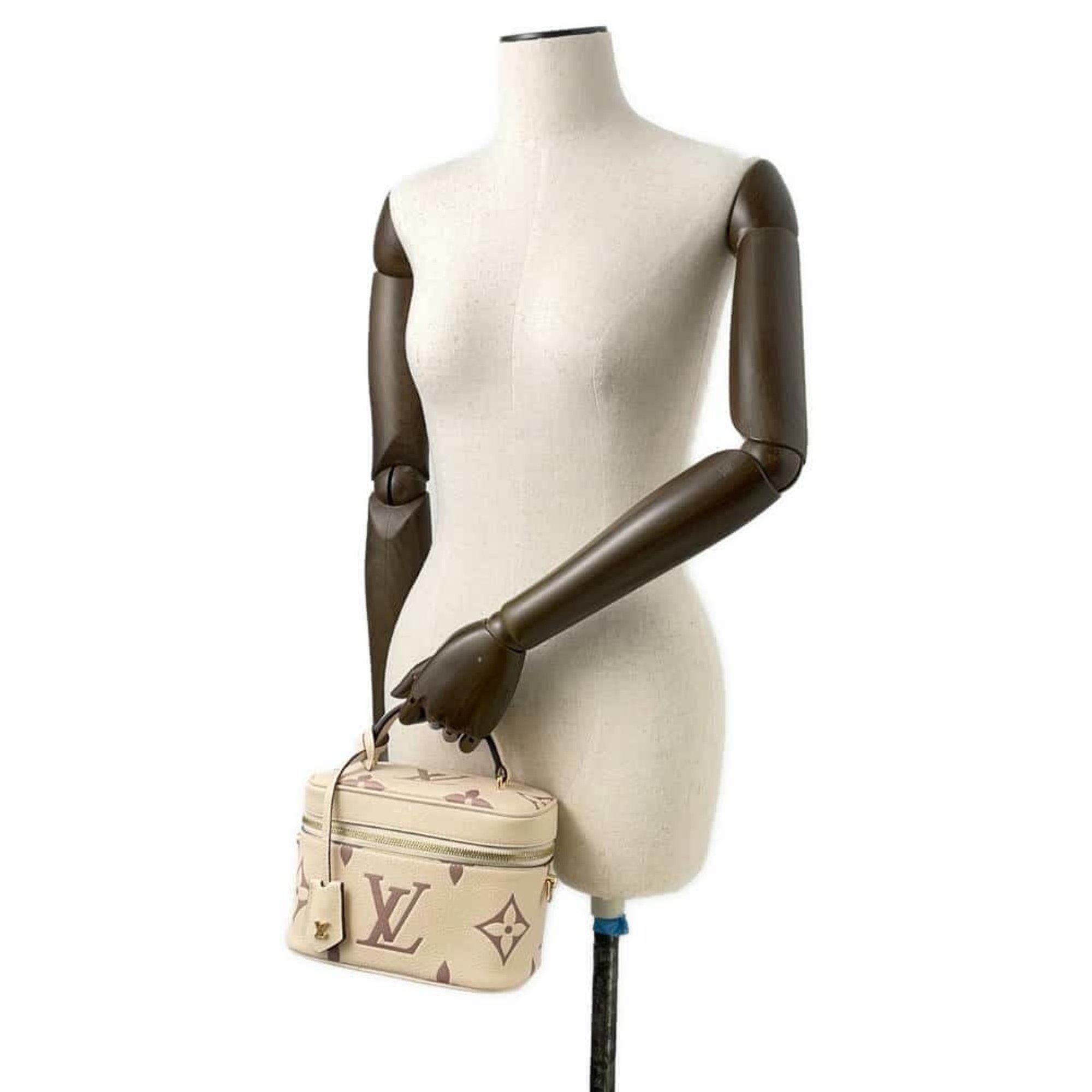 Louis Vuitton Shoulder Bag Monogram Empreinte Vanity PM M45599 LOUIS VUITTON 2way Crème Bois de Rose