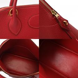 HERMES Bolide 31 Rouge Bif □H stamp (around 2004) Women's Fjord handbag