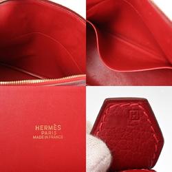 HERMES Bolide 31 Rouge Bif □H stamp (around 2004) Women's Fjord handbag