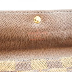 Louis Vuitton Long Wallet Damier Portefeuille Sarah N61734 Ebene Ladies