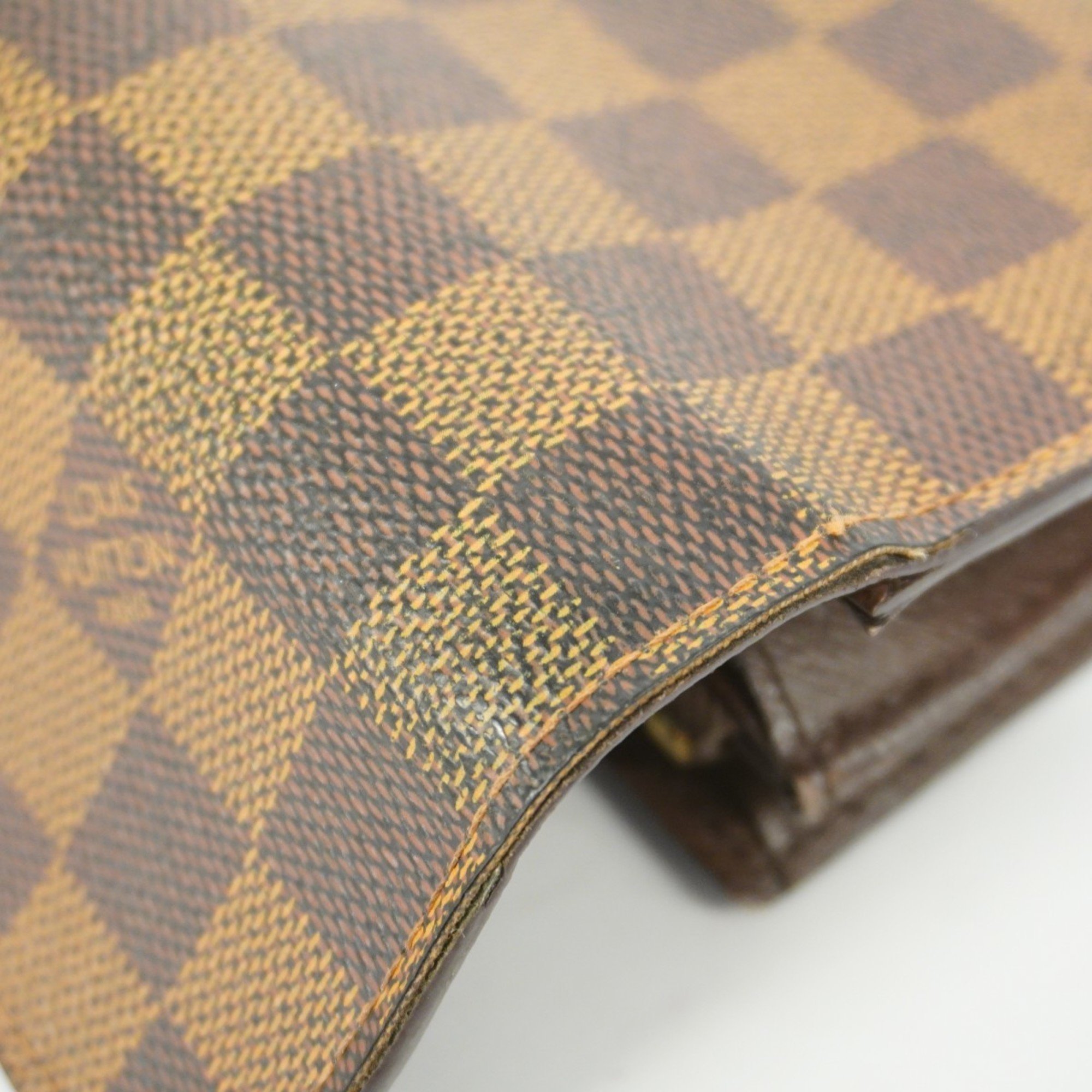 Louis Vuitton Long Wallet Damier Portefeuille Sarah N61734 Ebene Ladies