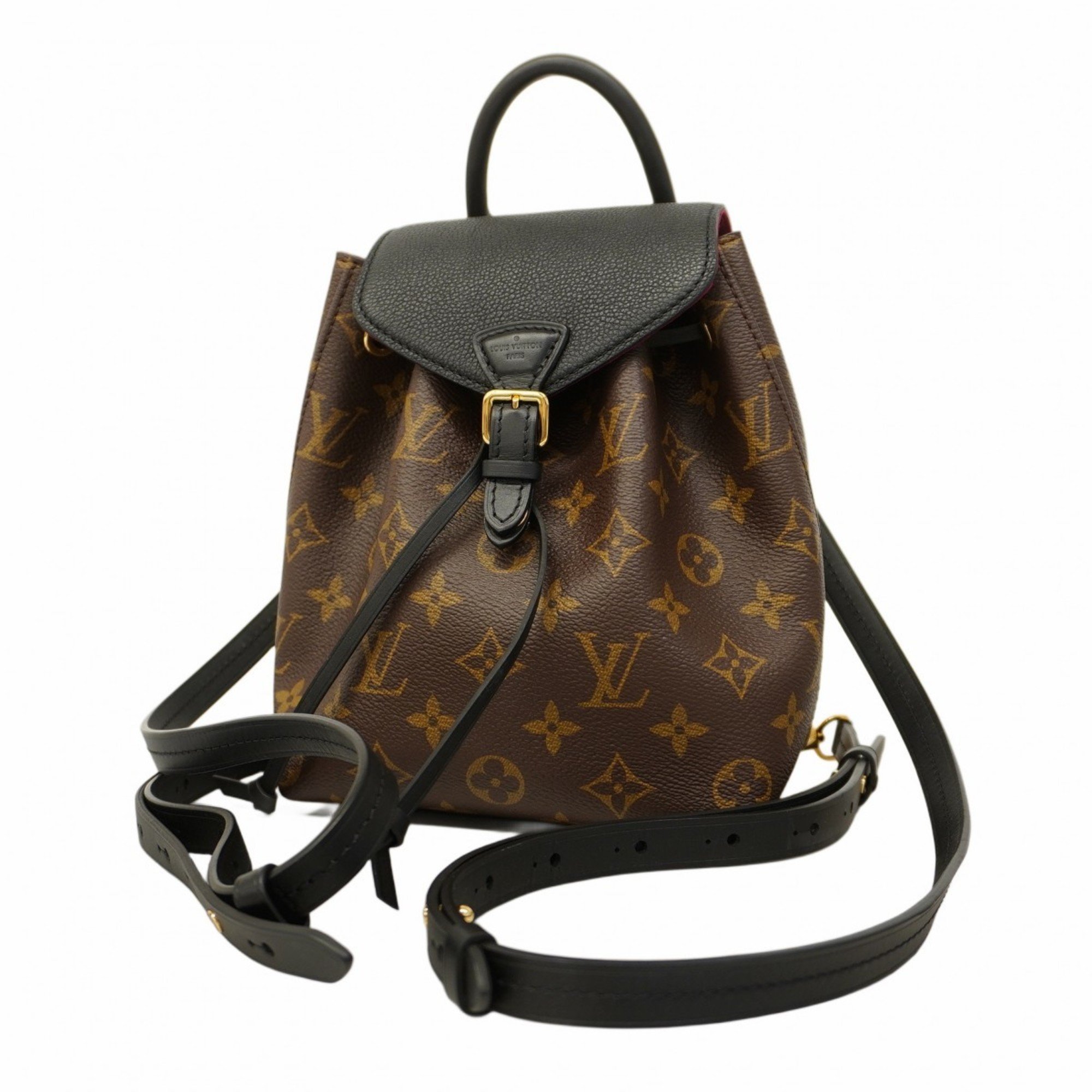 Louis Vuitton Backpack Daypack Monogram Montsouris BB NM M45516 Noir Ladies