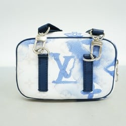 Louis Vuitton Shoulder Bag Monogram Watercolor Outdoor Pochette M45763 Blue White Men's