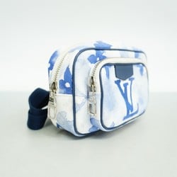 Louis Vuitton Shoulder Bag Monogram Watercolor Outdoor Pochette M45763 Blue White Men's