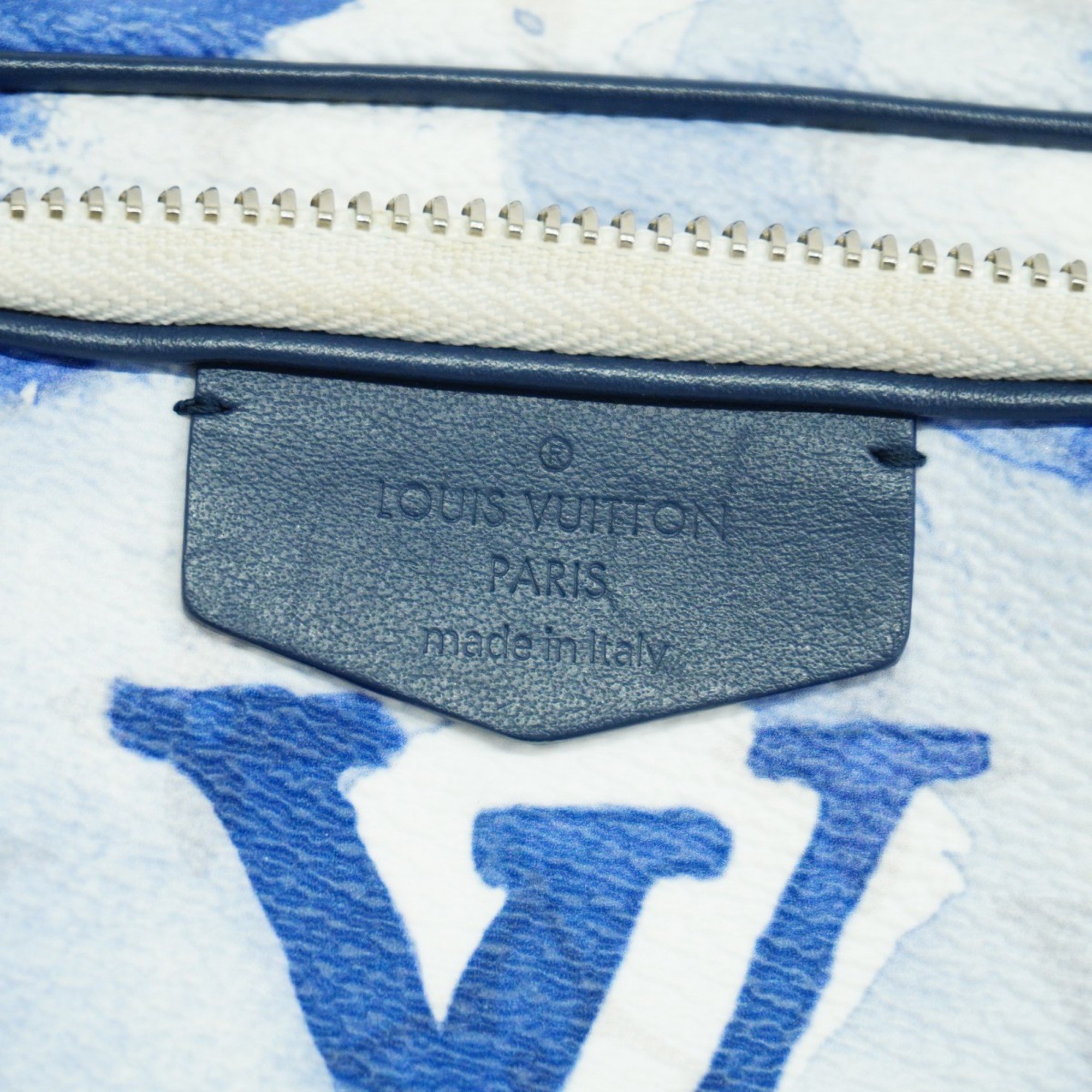 Louis Vuitton Shoulder Bag Monogram Watercolor Outdoor Pochette M45763 Blue White Men's