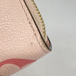 Louis Vuitton Long Wallet Monogram Empreinte Zippy M80403 Bouton de Rose Ladies