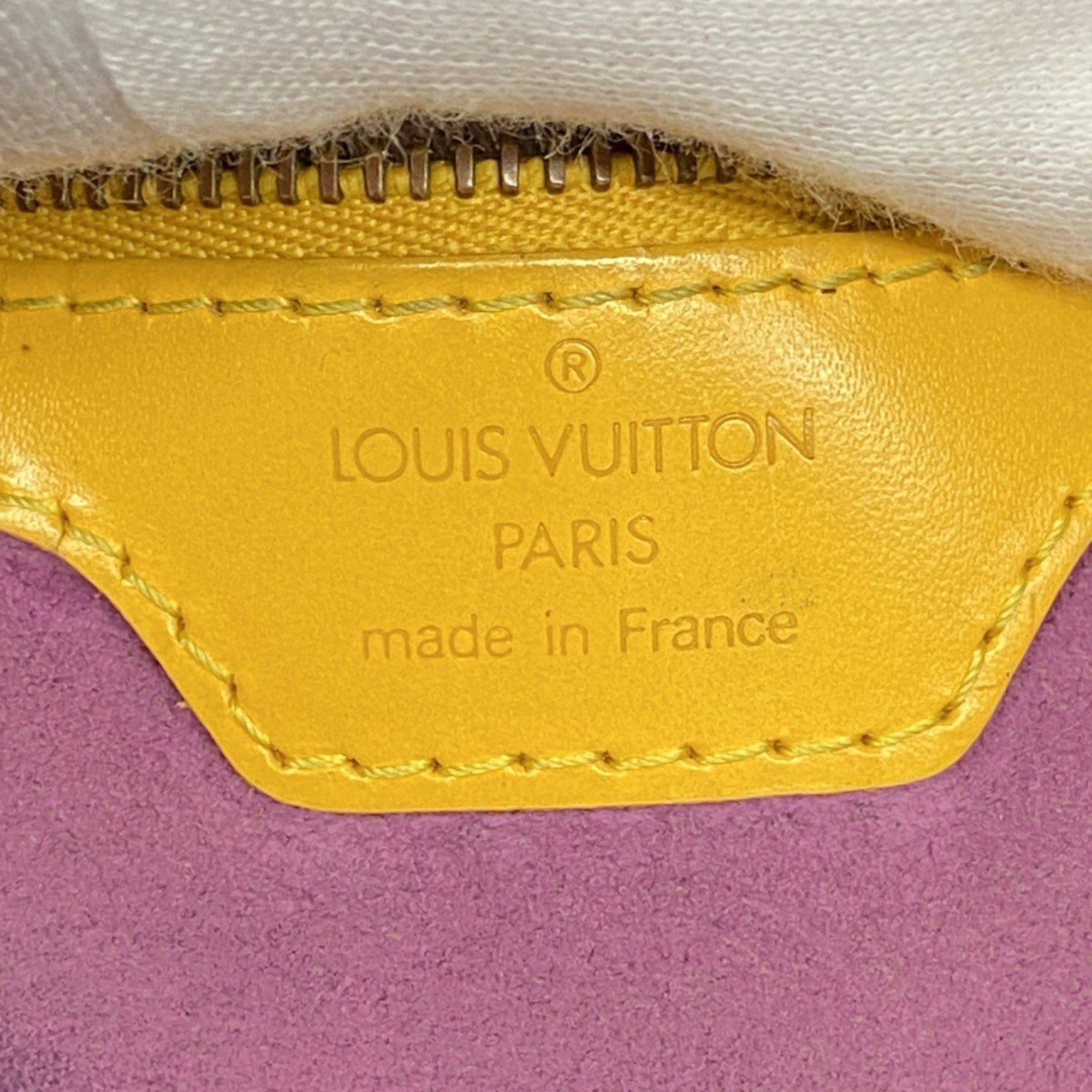 Louis Vuitton Shoulder Bag Epi Lussack M52289 Jaune Ladies