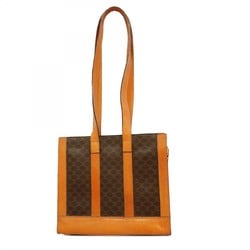 Celine Shoulder Bag Macadam Brown Women's