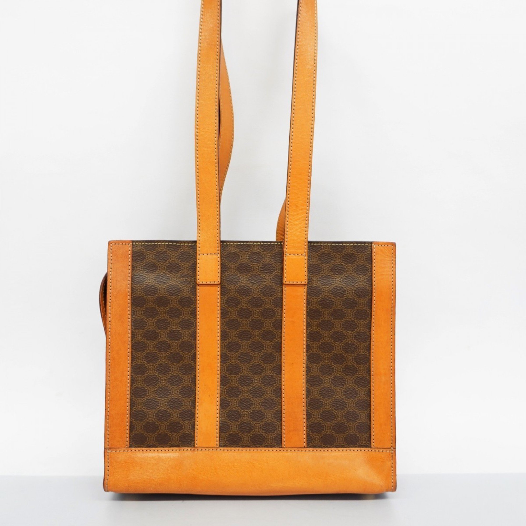 Celine Shoulder Bag Macadam Brown Women's