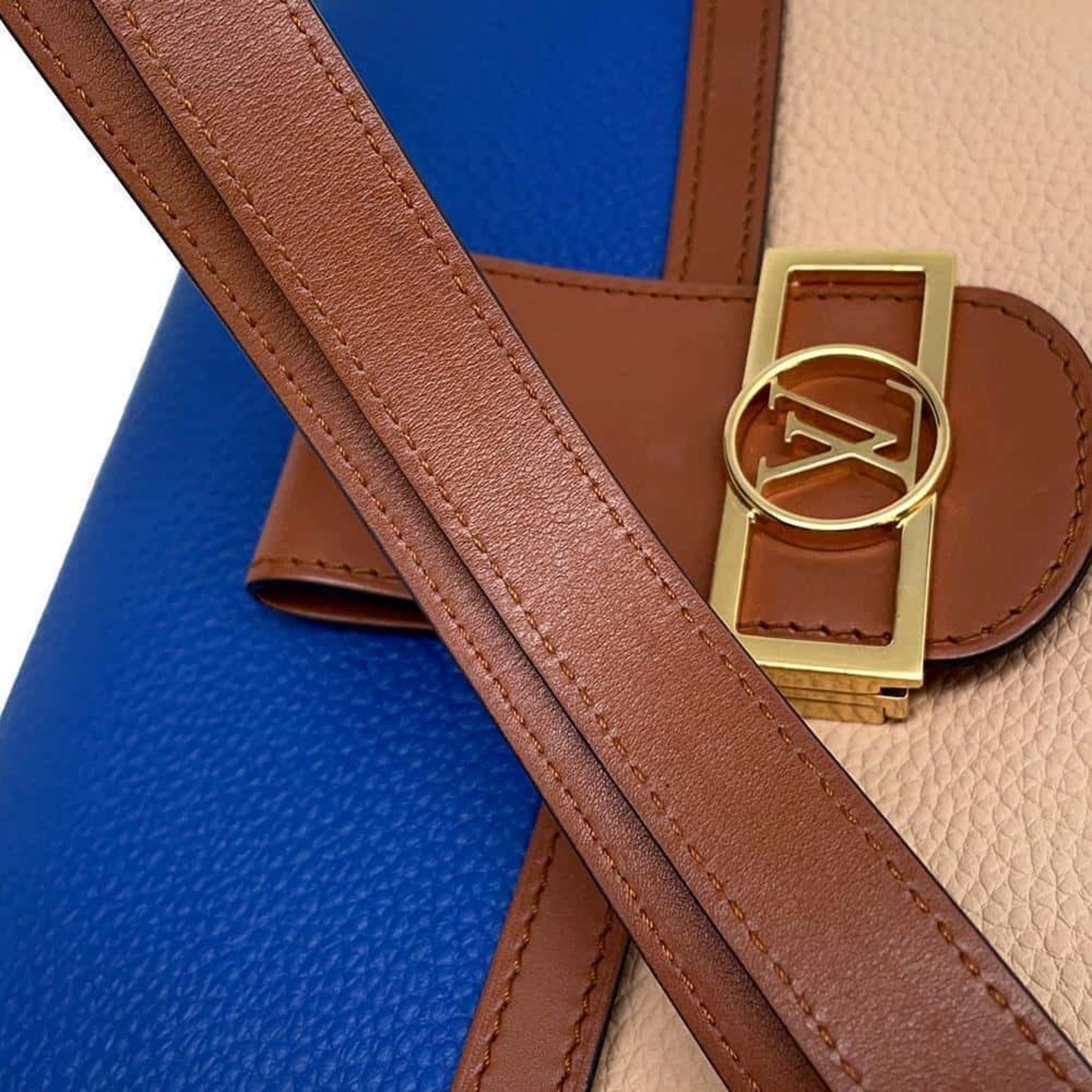 Louis Vuitton Shoulder Bag Dauphine MM Taurillon Leather M55071 LOUIS VUITTON