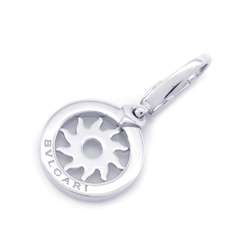 BVLGARI Pendant Top Tondo Sun K18WG White Gold Charm