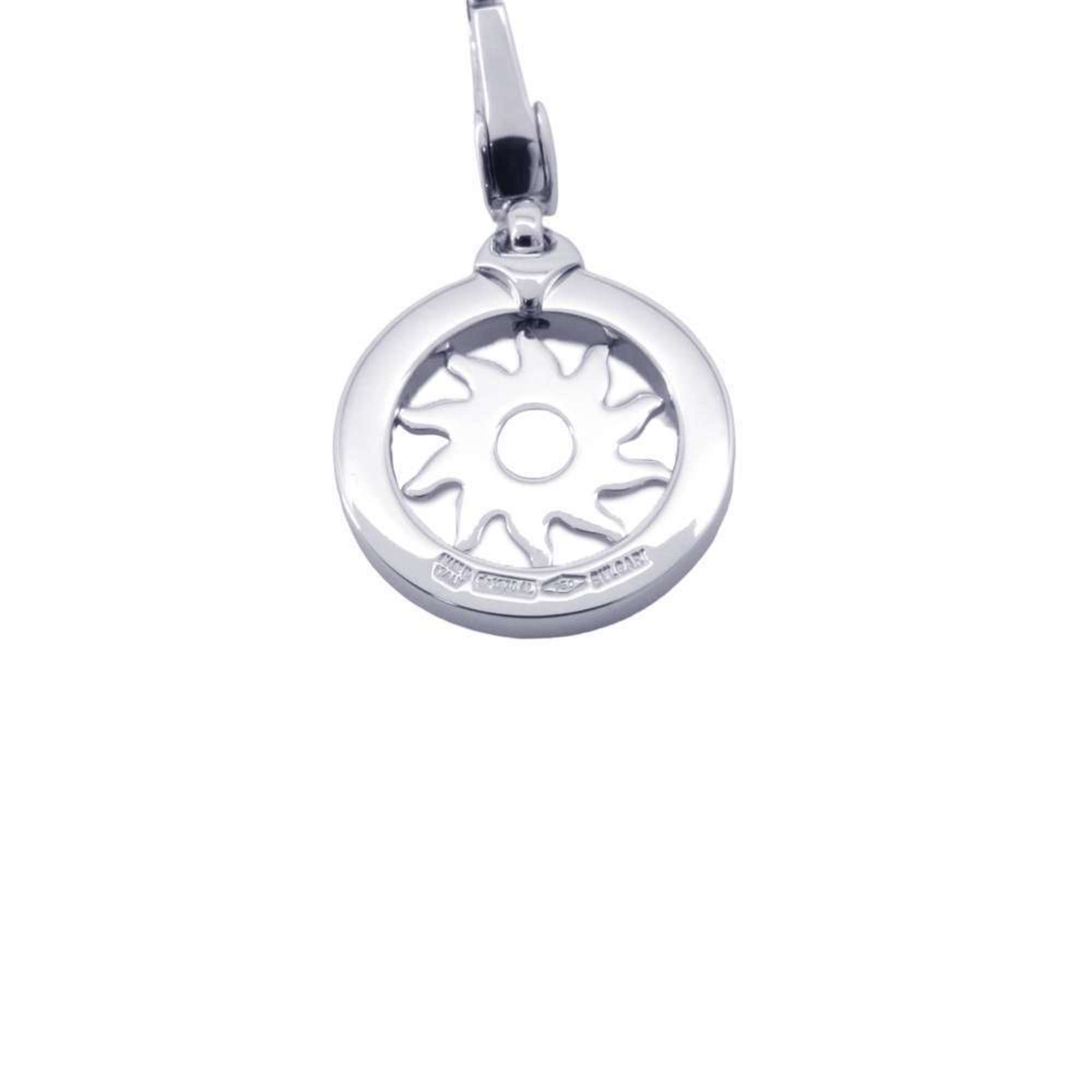 BVLGARI Pendant Top Tondo Sun K18WG White Gold Charm