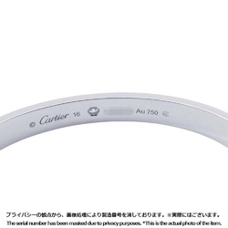 Cartier Bracelet Love Diamond 1P 0.10ct K18WG Size 16