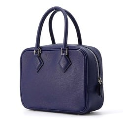 Hermes handbag Plume 2 Blue Saphir Chevre Mysore C stamp 2way shoulder