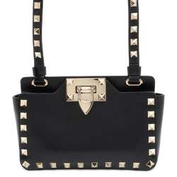 Valentino Garavani Shoulder Bag Rockstud Leather WW2P0W33XVJ VALENTINO Black