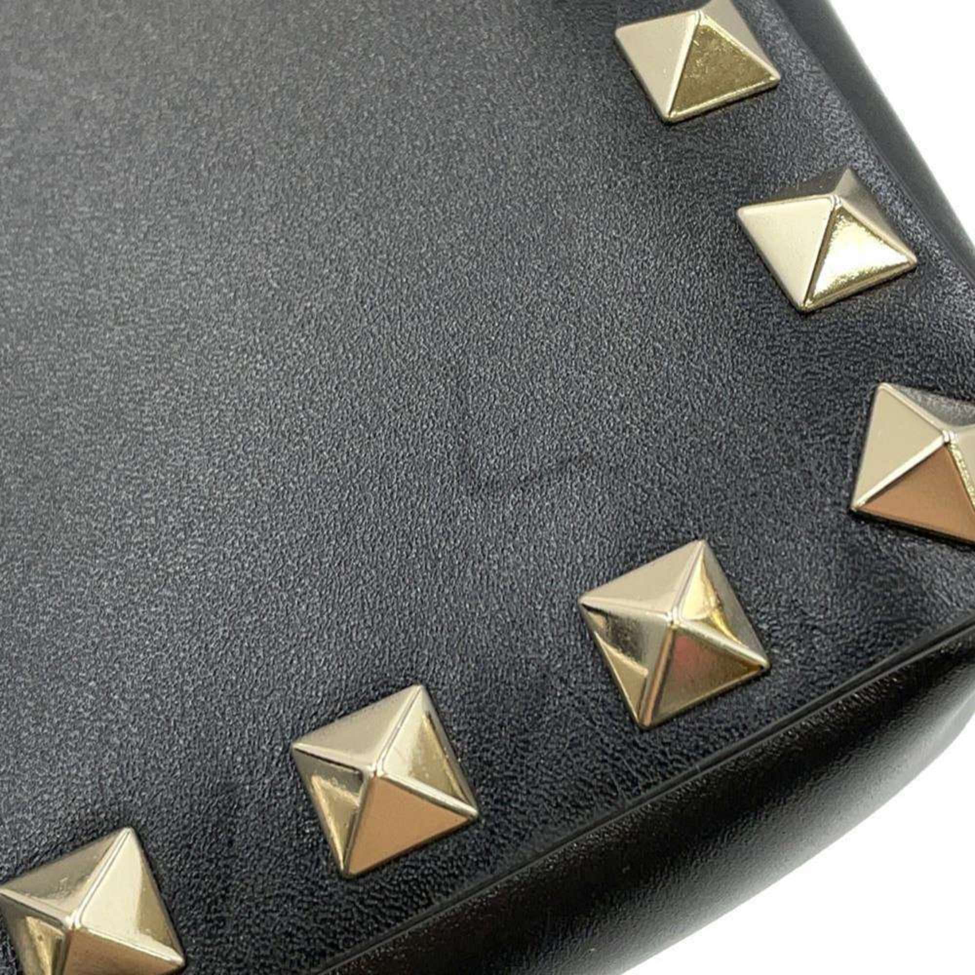 Valentino Garavani Shoulder Bag Rockstud Leather WW2P0W33XVJ VALENTINO Black