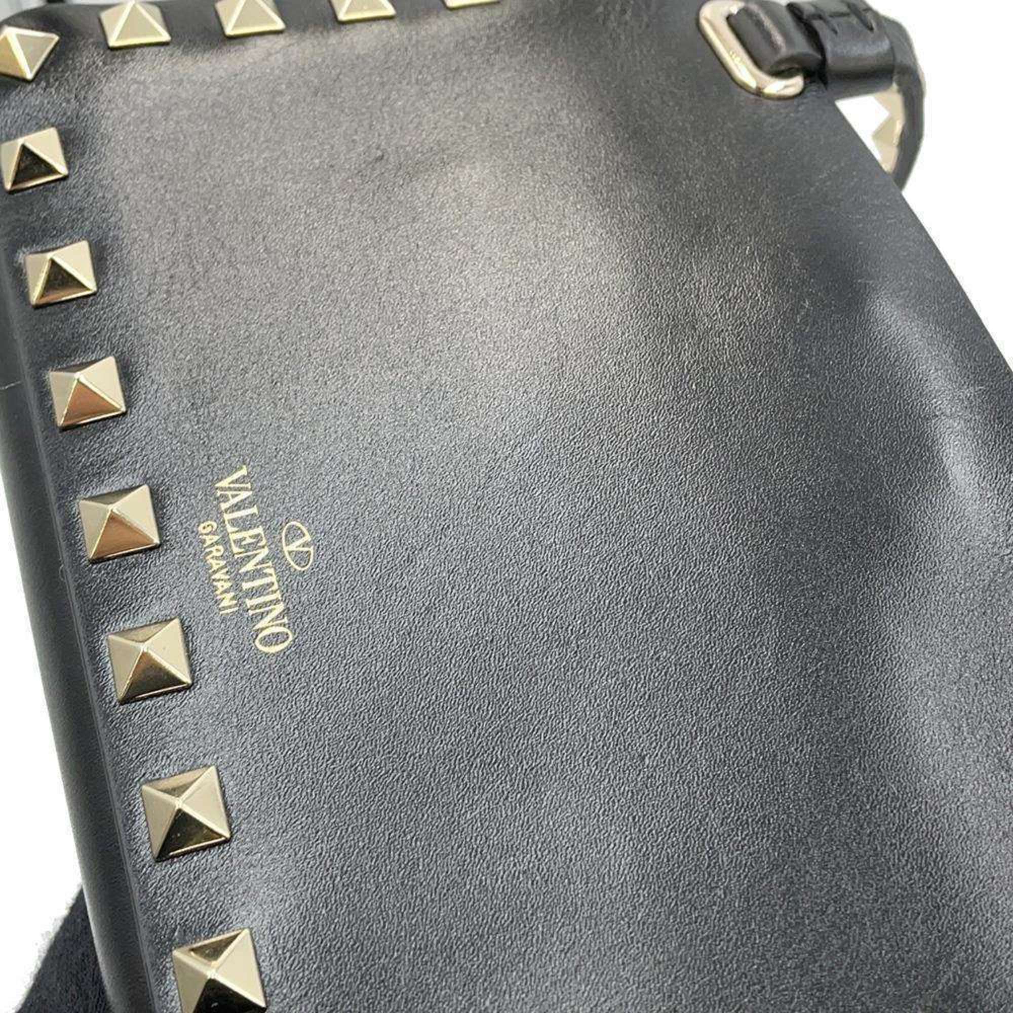 Valentino Garavani Shoulder Bag Rockstud Leather WW2P0W33XVJ VALENTINO Black