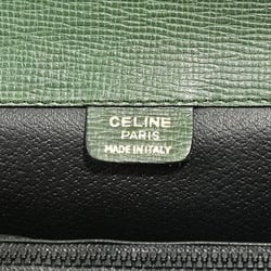 Celine handbag turn lock green ladies leather old CELINE