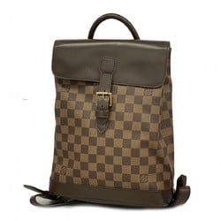 Louis Vuitton Backpack Daypack Damier Soho N51132 Ebene Women's