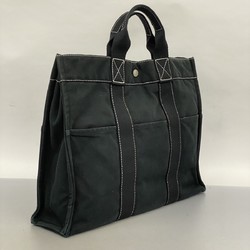 Hermes Tote Bag Deauville MM Canvas Black