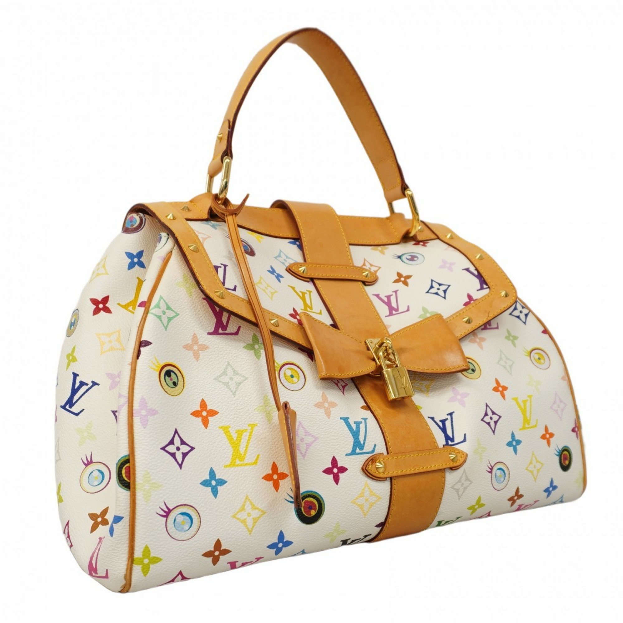 Louis Vuitton Handbag Monogram Multicolor I Love Sac Retro GM M92053 Bron Ladies