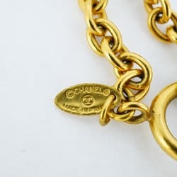 Chanel Necklace Coco Mark Circle GP Plated Gold Ladies