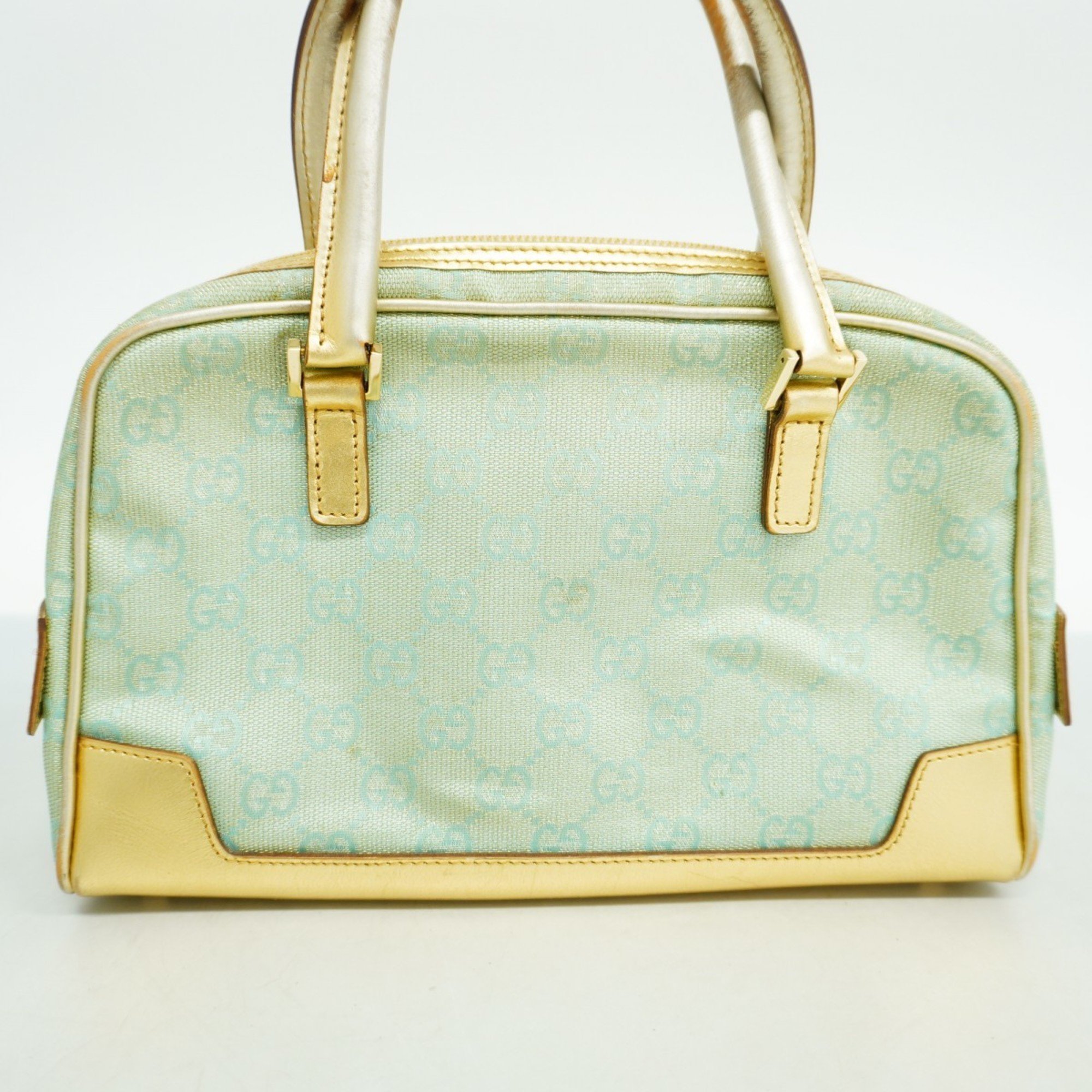 Gucci Handbag GG Canvas 000 0852 Blue Gold Champagne Ladies