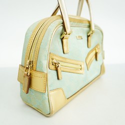 Gucci Handbag GG Canvas 000 0852 Blue Gold Champagne Ladies