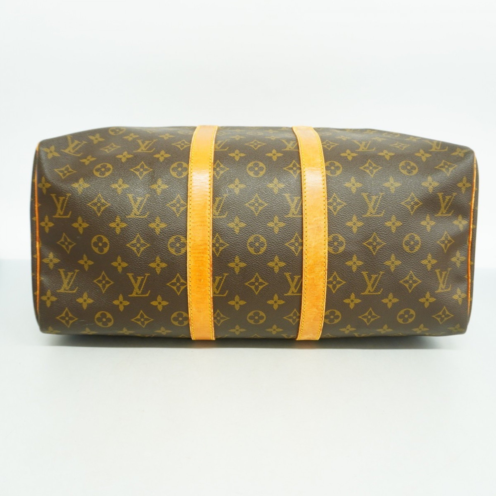 Louis Vuitton Boston Bag Monogram Keepall 45 M41428 Brown Men's Women's