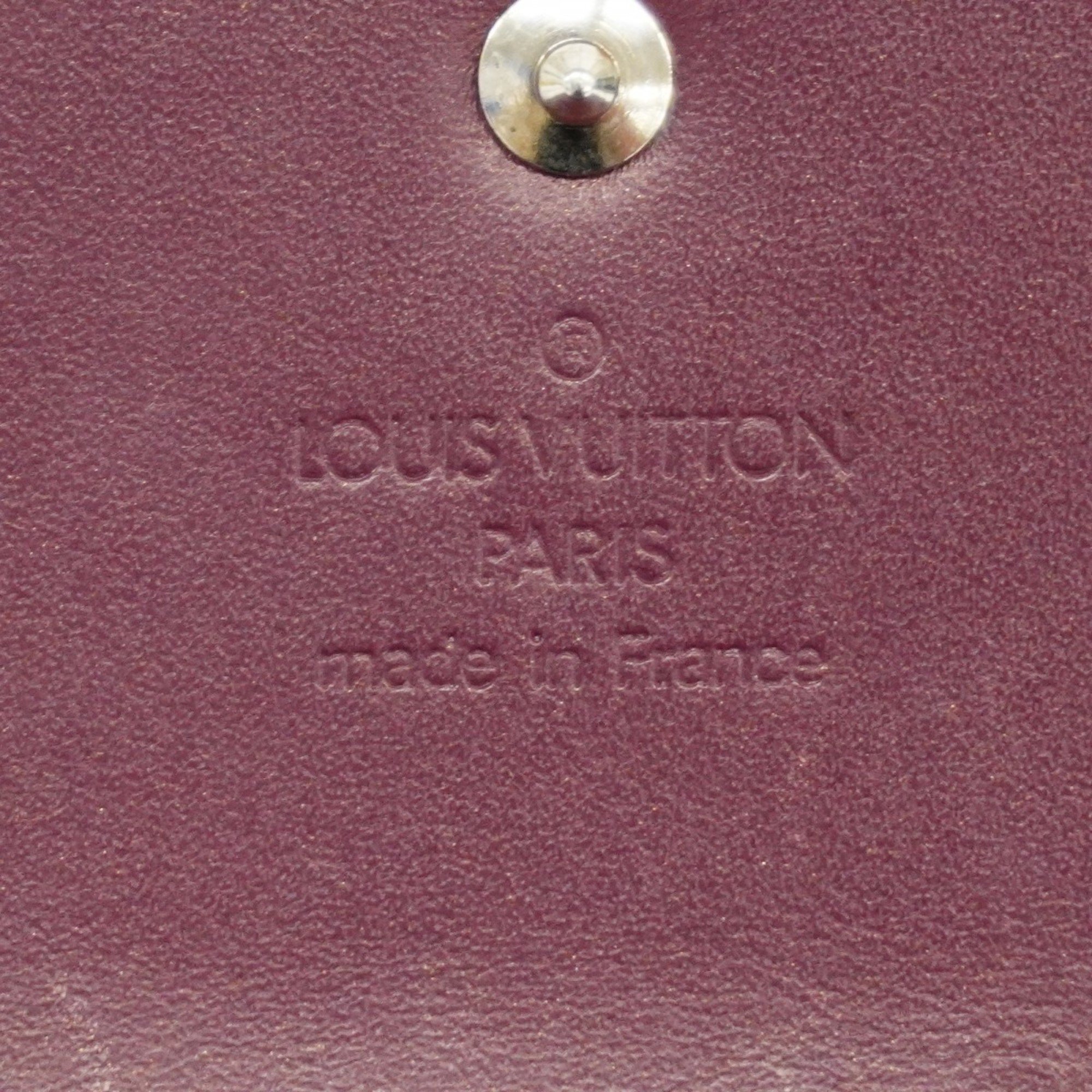 Louis Vuitton Tri-fold Long Wallet Monogram Matte Porte Tresor International M65106 Violet Ladies