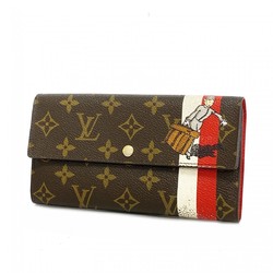 Louis Vuitton Long Wallet Monogram Groom Portefeuille Sarah M60034 Brown Rouge Bellboy Ladies