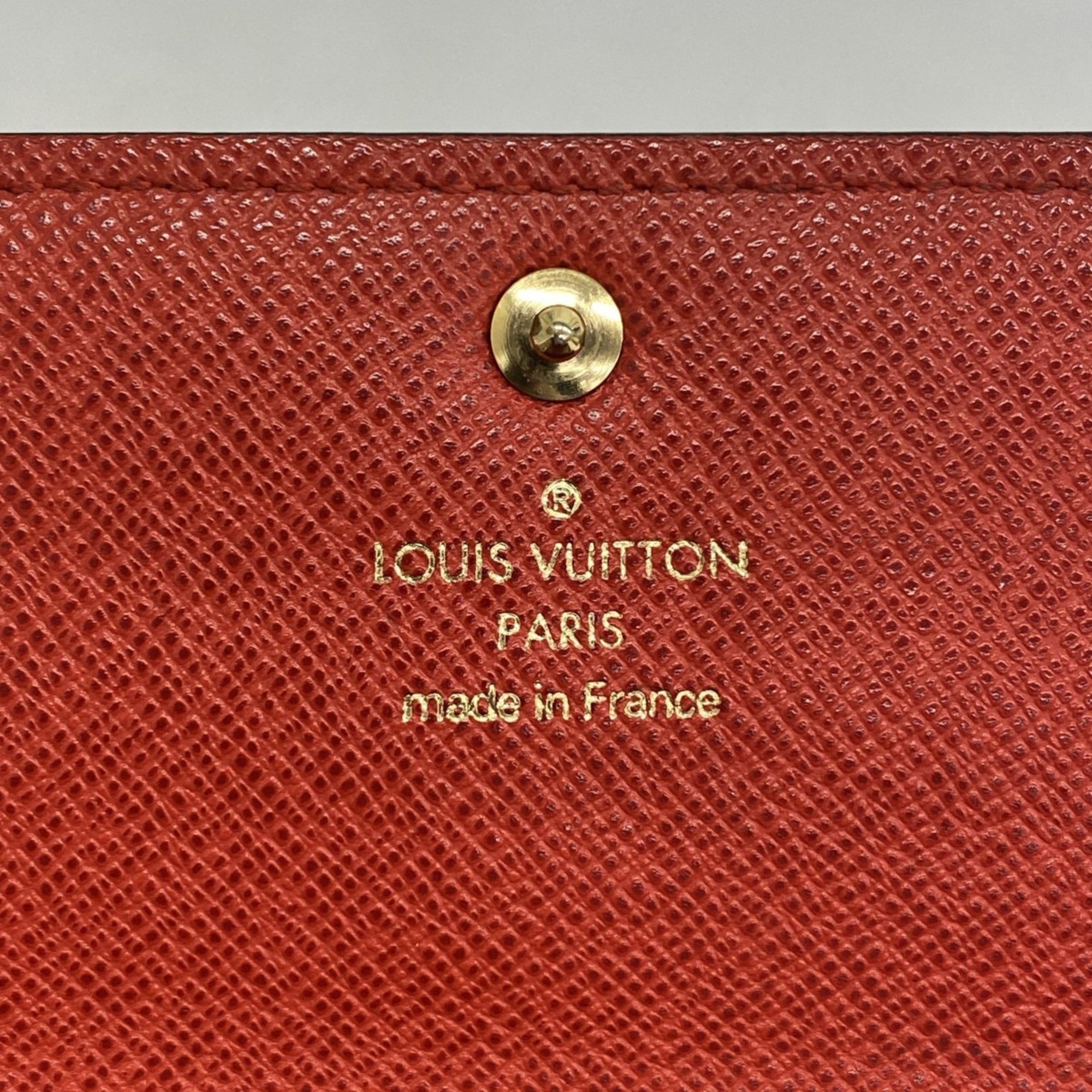 Louis Vuitton Long Wallet Monogram Groom Portefeuille Sarah M60034 Brown Rouge Bellboy Ladies