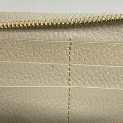 Gucci Long Wallet GG Supreme 456117 Beige Ivory Women's