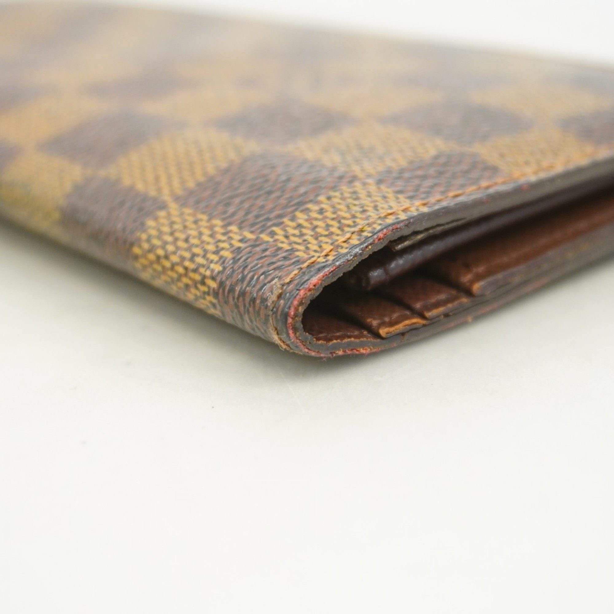 Louis Vuitton Long Wallet Damier Portefeuille Brazza N60017 Ebene Men's